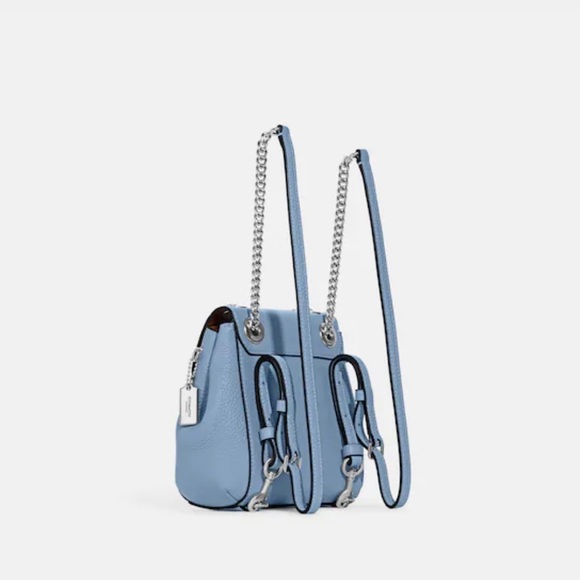 Coach Pebble Leather Convertible Multi Use Mini Backpack Limited Edition - Picture 3 of 4